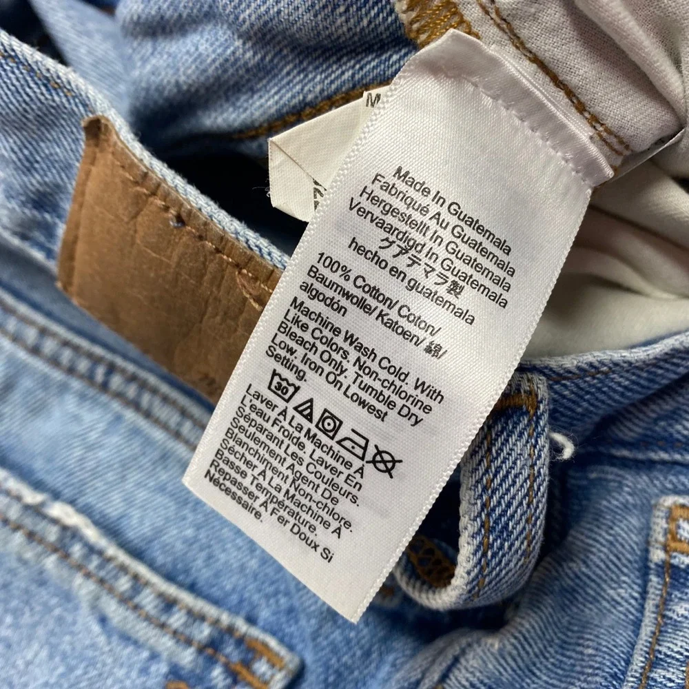 Madewell Baggy Tapered Jeans Mens 32 Blue Medium Wash 100% Cotton Denim